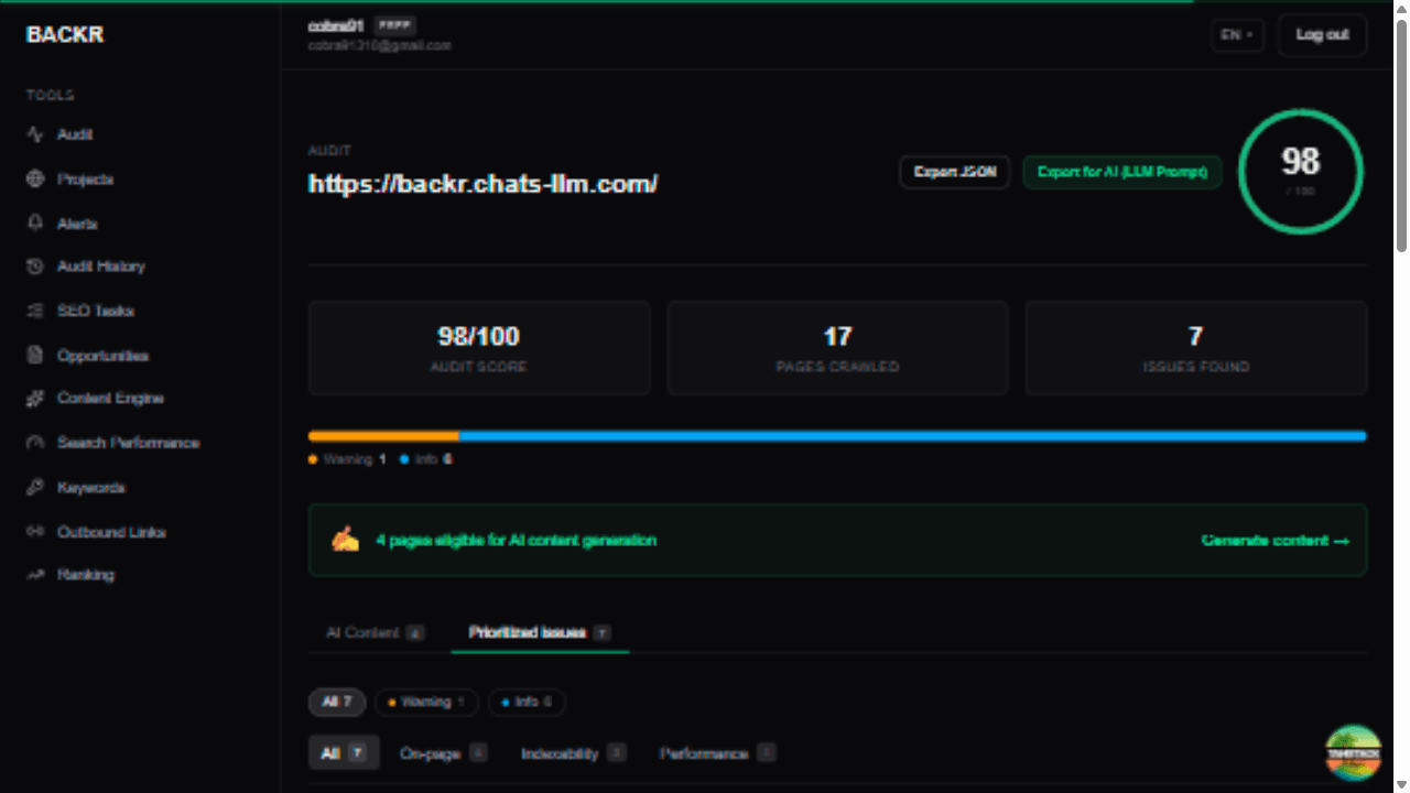 What Our SEO Tool Found on Our Own Chat Platform
