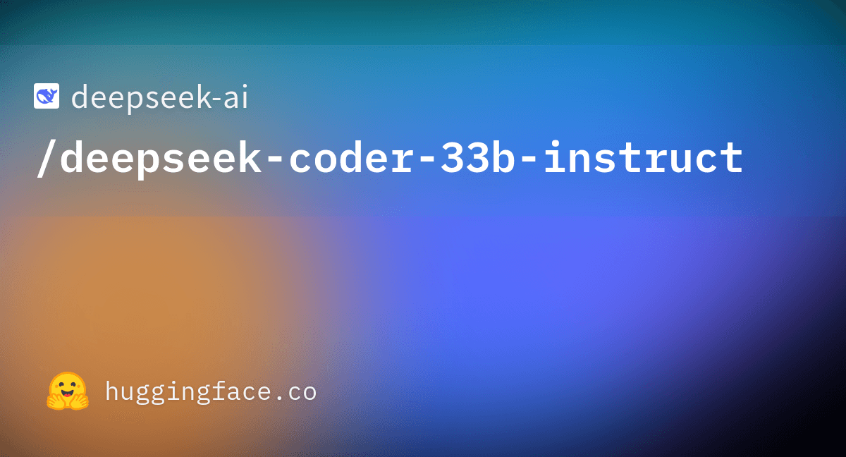 DeepSeek-Coder 33B instruct model card