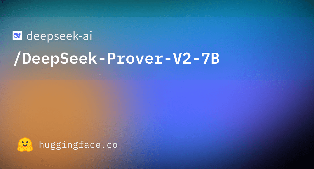 DeepSeek-Prover-V2 7B model card