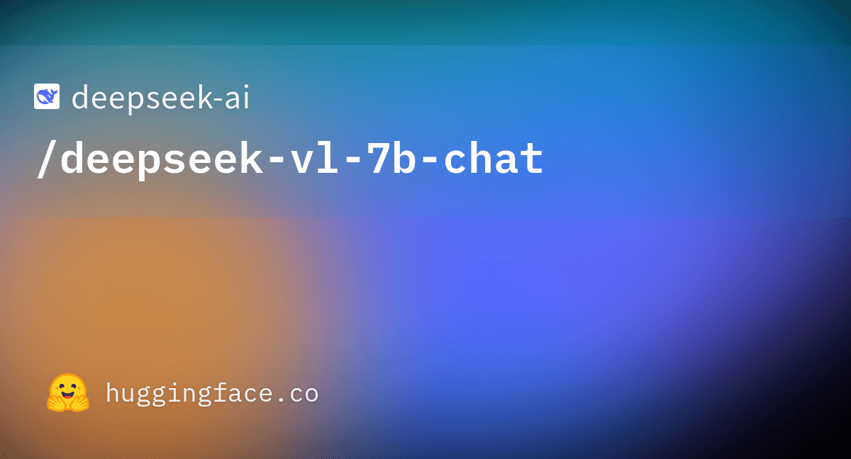 DeepSeek-VL 7B chat model card