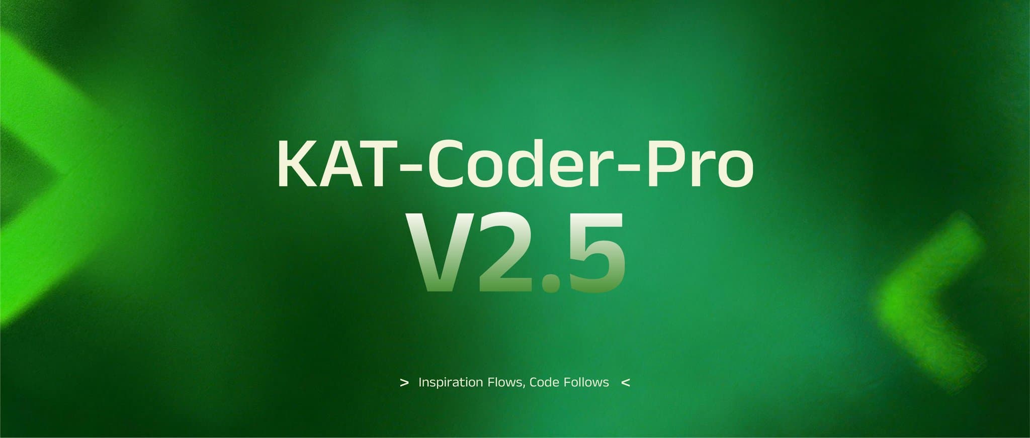 KAT-Coder-Pro V2.5 announcement graphic from Kwaipilot
